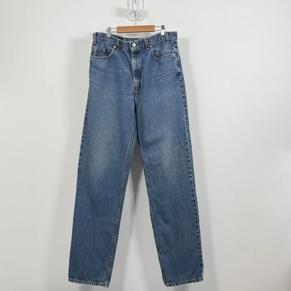Vintage Levis 550 Jeans Mens 36x36 Blue Relaxed Fit Made in USA Y2K 90s